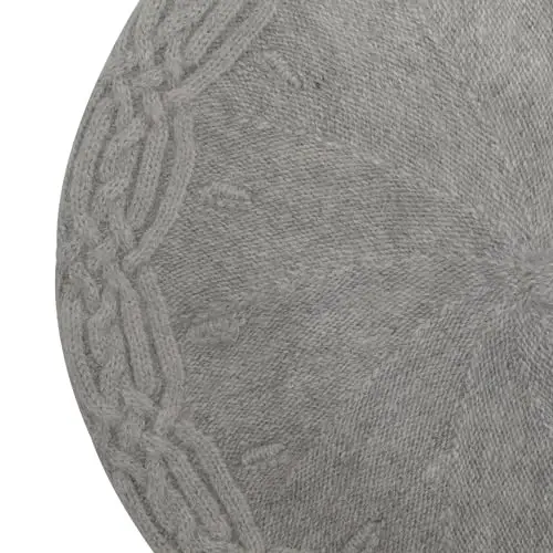 ZLYC Fransuz beret shlyapasi, Ayollar qizlar uchun qaytariladigan bir xil rangli trikotaj iliq beret shapka - 6