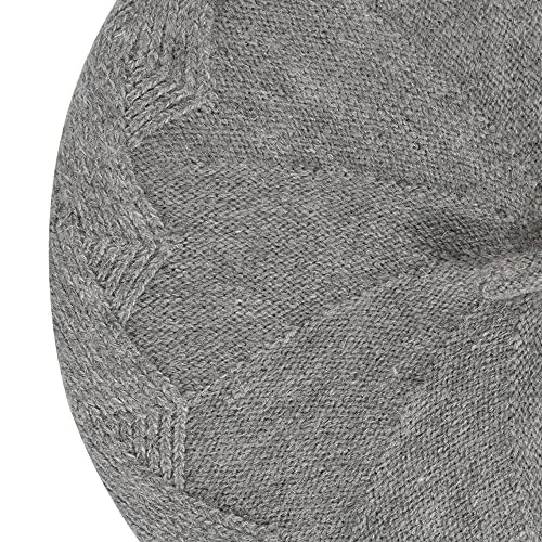 ZLYC Fransuz beret shlyapasi, Ayollar qizlar uchun qaytariladigan bir xil rangli trikotaj iliq beret shapkasi - 7