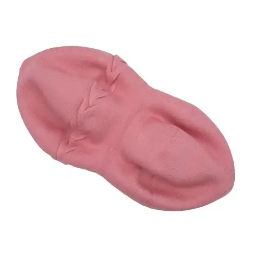 ZLYC Fransuz beret shlyapasi, Ayollar qizlar uchun qaytariladigan qattiq rangli CasModazoneere trikotaj iliq beret shapka - 6