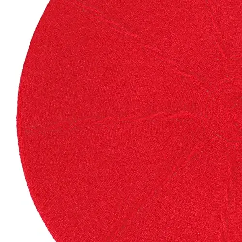 ZLYC Fransuz beret shlyapasi, Ayollar qizlar uchun teskari qattiq rangli CasModazoneere trikotaj iliq beret shapka - 6