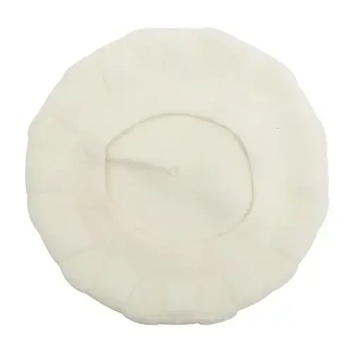 ZLYC Frantsuz beret shlyapasi, Ayollar qizlar uchun qaytariladigan bir xil rangli trikotaj iliq beret shapkasi - 5
