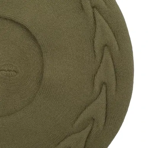 ZLYC Frantsuz beret shlyapasi, Ayollar uchun ikki tomonlama tekis rangli trikotaj iliq beret shapka - 5