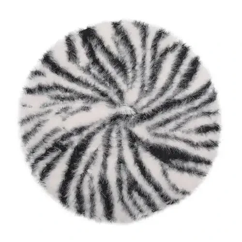 ZLYC Frantsuzcha Beret Shlyapa Moda Bosma Yengil Qishki Iliq Rassom Shlyapa Ayollar uchun - 4