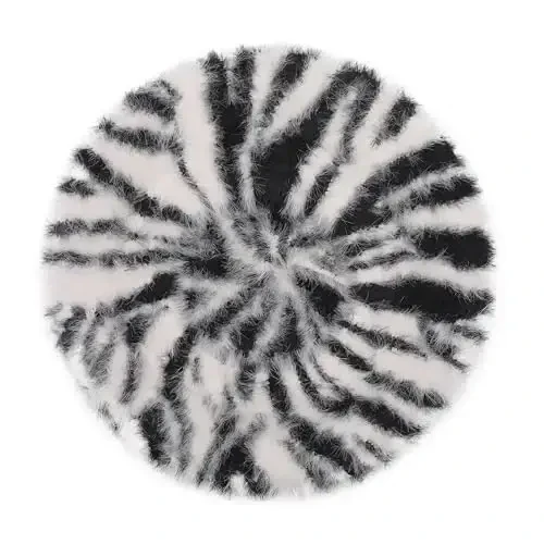 ZLYC Frantsuzcha Beret Shlyapa Moda Bosma Yengil Qishki Iliq Rassom Shlyapa Ayollar uchun - 6