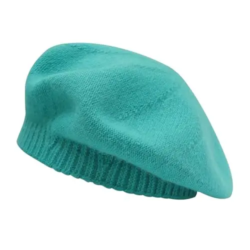 ZLYC French Beret Hat Fashion Print Lightweight Winter Warm Artist Hat for Women 