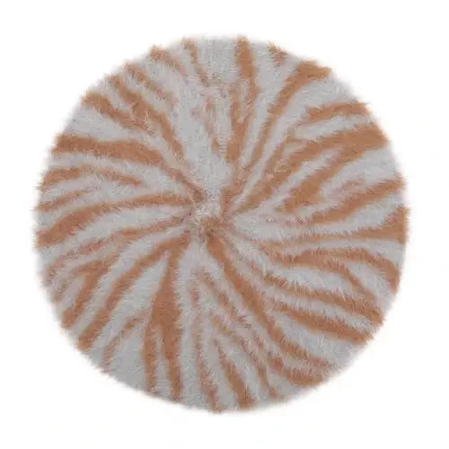 ZLYC French Beret Hat Fashion Print Lightweight Winter Warm Artist Hat for Women - 4