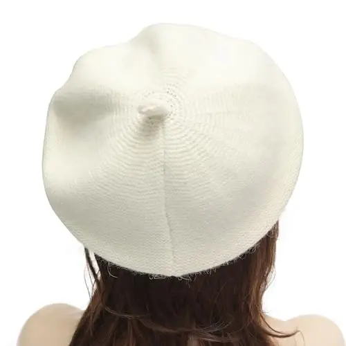 ZLYC French Beret Hat Fashion Print Lightweight Winter Warm Artist Hat for Women - 3