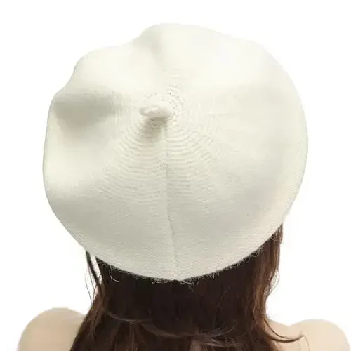 ZLYC French Beret Hat Fashion Print Lightweight Winter Warm Artist Hat for Women - 3