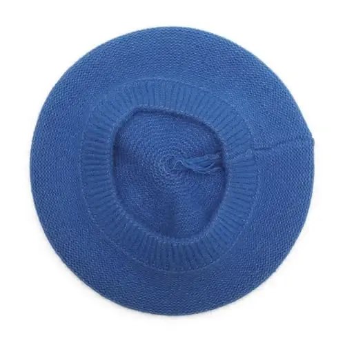 ZLYC French Beret Hat Fashion Print Lightweight Winter Warm Artist Hat for Women - 5