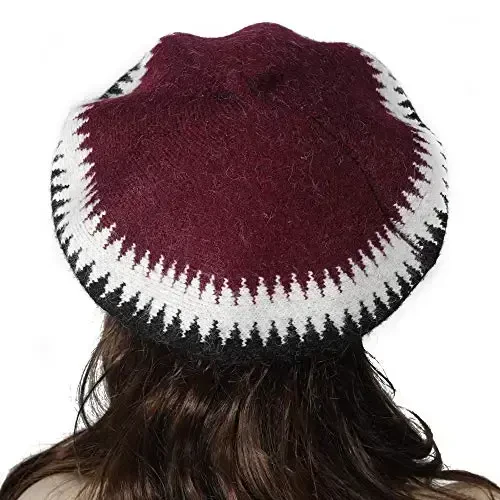 ZLYC French Beret Hat Fashion Print Lightweight Winter Warm Artist Hat for Women - 3