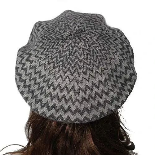 ZLYC French Beret Hat Fashion Print Lightweight Winter Warm Artist Hat for Women - 3