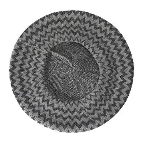 ZLYC French Beret Hat Fashion Print Lightweight Winter Warm Artist Hat for Women - 5