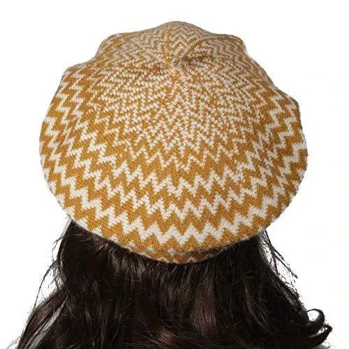 ZLYC French Beret Hat Fashion Print Lightweight Winter Warm Artist Hat for Women - 3