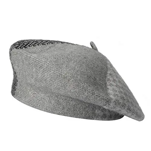ZLYC French Beret Hat Fashion Print Lightweight Winter Warm Artist Hat for Women 