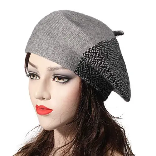ZLYC French Beret Hat Fashion Print Lightweight Winter Warm Artist Hat for Women - 2