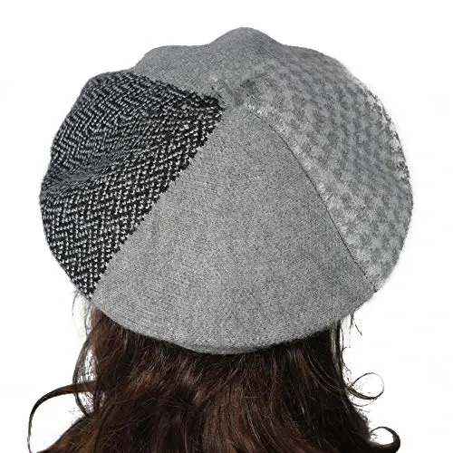 ZLYC French Beret Hat Fashion Print Lightweight Winter Warm Artist Hat for Women - 3