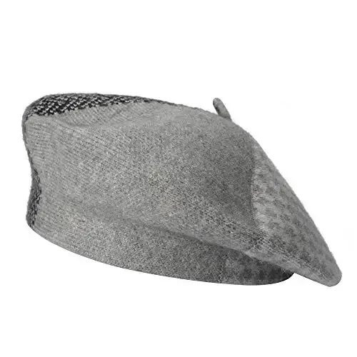 ZLYC French Beret Hat Fashion Print Lightweight Winter Warm Artist Hat for Women - 1