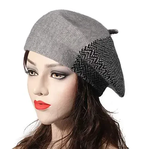 ZLYC French Beret Hat Fashion Print Lightweight Winter Warm Artist Hat for Women - ZLYC (1)