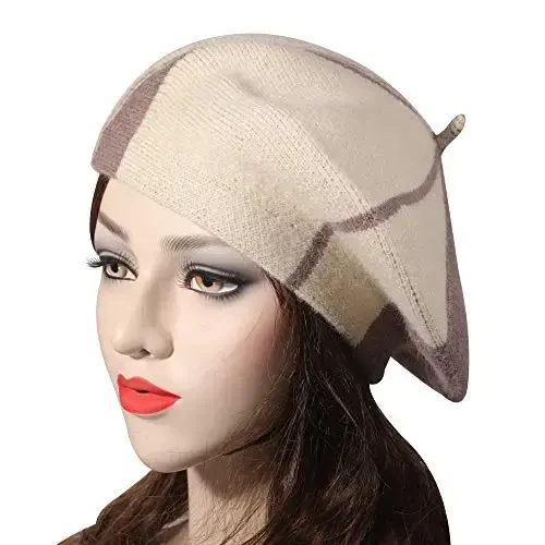 ZLYC French Beret Hat Fashion Print Lightweight Winter Warm Artist Hat for Women - 2
