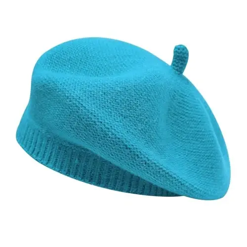 ZLYC French Beret Hat Fashion Print Lightweight Winter Warm Artist Hat for Women - 1