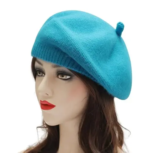 ZLYC French Beret Hat Fashion Print Lightweight Winter Warm Artist Hat for Women - 2