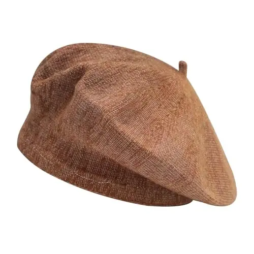 ZLYC French Beret Hat Fashion Print Lightweight Winter Warm Artist Hat for Women - 5