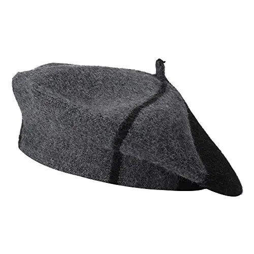 ZLYC French Beret Hat Fashion Print Lightweight Winter Warm Artist Hat for Women 