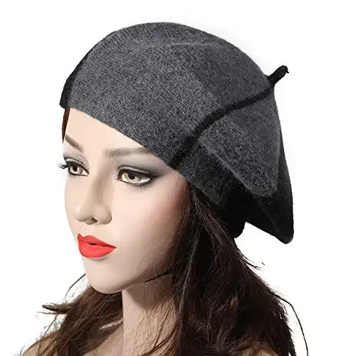 ZLYC French Beret Hat Fashion Print Lightweight Winter Warm Artist Hat for Women - 2
