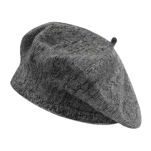 ZLYC French Beret Hat Fashion Print Lightweight Winter Warm Artist Hat for Women 