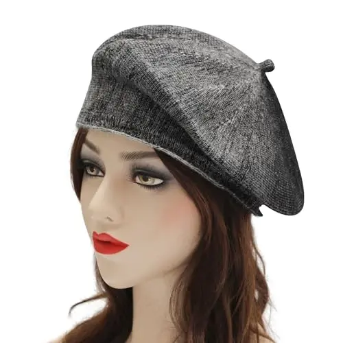 ZLYC French Beret Hat Fashion Print Lightweight Winter Warm Artist Hat for Women - 3