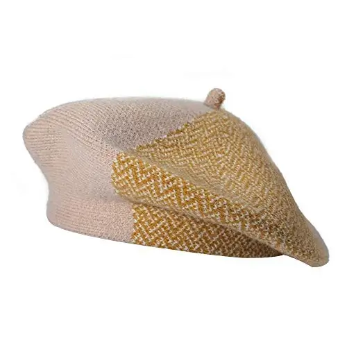ZLYC French Beret Hat Fashion Print Lightweight Winter Warm Artist Hat for Women - ZLYC