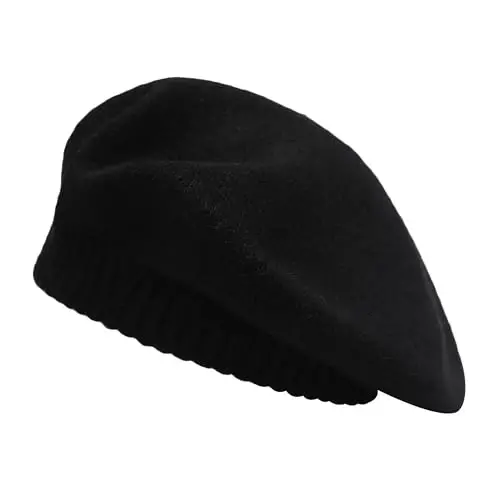ZLYC French Beret Hat Fashion Print Lightweight Winter Warm Artist Hat for Women - 1