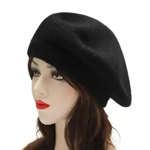 ZLYC French Beret Hat Fashion Print Lightweight Winter Warm Artist Hat for Women - 2