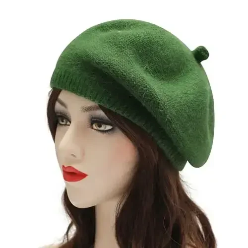ZLYC French Beret Hat Fashion Print Lightweight Winter Warm Artist Hat for Women - 2