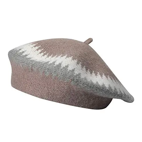 ZLYC French Beret Hat Fashion Print Lightweight Winter Warm Artist Hat for Women - ZLYC