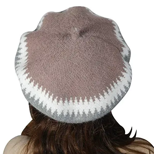 ZLYC French Beret Hat Fashion Print Lightweight Winter Warm Artist Hat for Women - 3