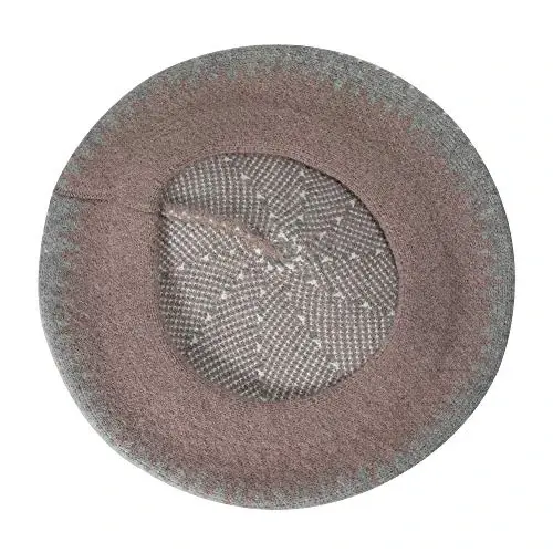 ZLYC French Beret Hat Fashion Print Lightweight Winter Warm Artist Hat for Women - 5