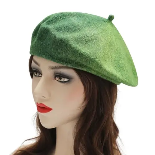 ZLYC French Beret Hat Fashion Print Lightweight Winter Warm Artist Hat for Women - 2