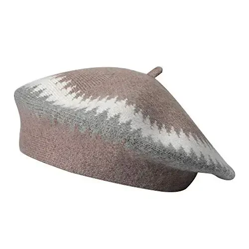 ZLYC French Beret Hat Fashion Print Yengil Qishki Iliq Rassom Qalpog'i Ayollar uchun - ZLYC