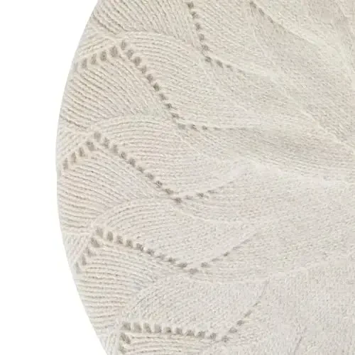 ZLYC French Beret hat, Reversible Solid Color CasModazoneere Knit Warm Beret Cap for Womens Girls - 7