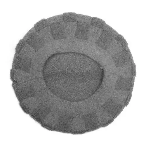 ZLYC French Beret hat, Reversible Solid Color CasModazoneere Knit Warm Beret Cap for Womens Girls - 5