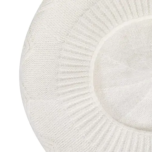 ZLYC French Beret hat, Reversible Solid Color CasModazoneere Knit Warm Beret Cap for Womens Girls - 7