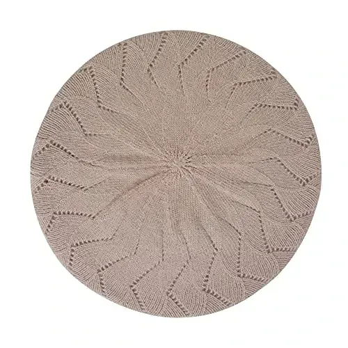 ZLYC French Beret hat, Reversible Solid Color CasModazoneere Knit Warm Beret Cap for Womens Girls - 4