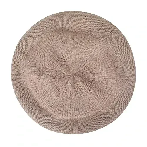ZLYC French Beret hat, Reversible Solid Color CasModazoneere Knit Warm Beret Cap for Womens Girls - 5