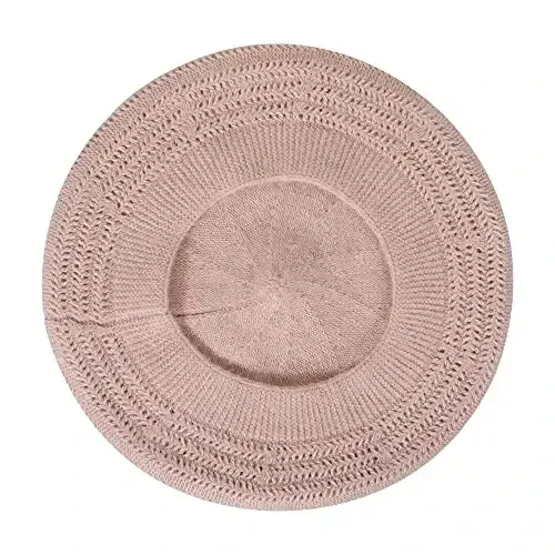ZLYC French Beret hat, Reversible Solid Color CasModazoneere Knit Warm Beret Cap for Womens Girls - 6