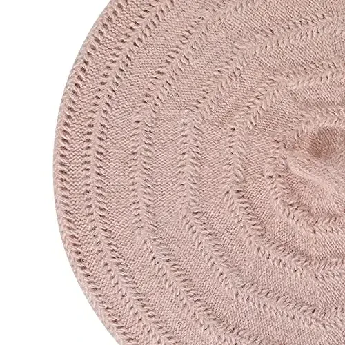 ZLYC French Beret hat, Reversible Solid Color CasModazoneere Knit Warm Beret Cap for Womens Girls - 7