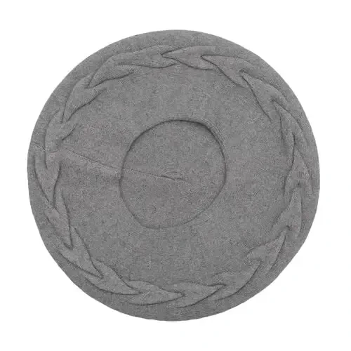 ZLYC French Beret hat, Reversible Solid Color CasModazoneere Knit Warm Beret Cap for Womens Girls - 4