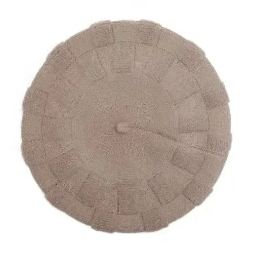 ZLYC French Beret hat, Reversible Solid Color CasModazoneere Knit Warm Beret Cap for Womens Girls - 4