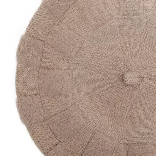 ZLYC French Beret hat, Reversible Solid Color CasModazoneere Knit Warm Beret Cap for Womens Girls - 6