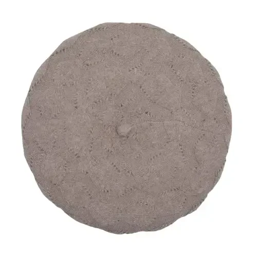 ZLYC French Beret hat, Reversible Solid Color CasModazoneere Knit Warm Beret Cap for Womens Girls - 5